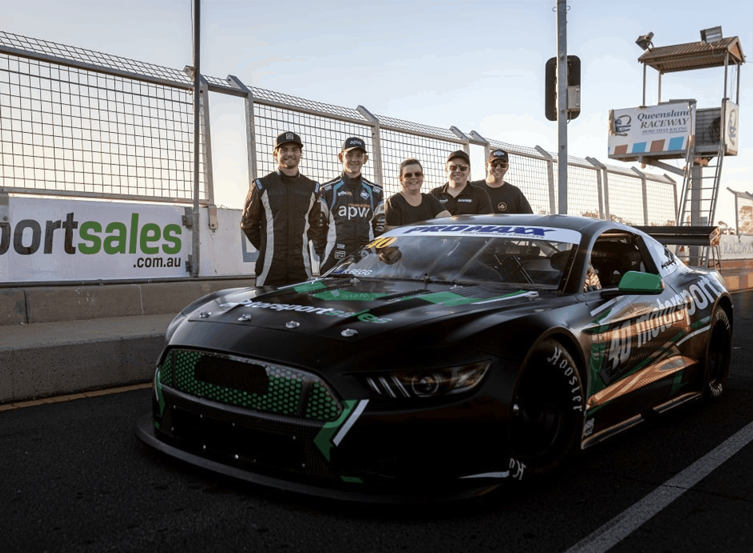 Slade, Morris and Jett Johnson get Trans Am laps at QR